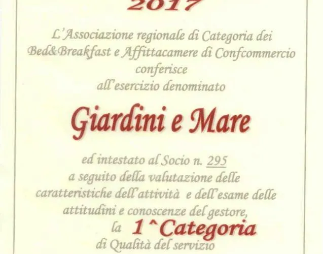Giardini E Mare 4*